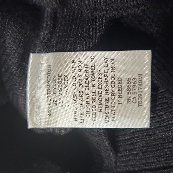 Treasure & Bond Women's Black Long Sleeve Knit Pullover Sweater M Nordstrom - Picture 8 of 8